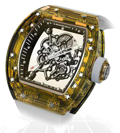 Best Richard Mille RM055 SAPPHIRE "A55 YELLOW" Replica Watch